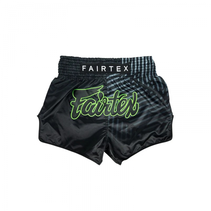 Шорти - Fairtex Muay Thai Shorts BS1924 Racer - Black/Green